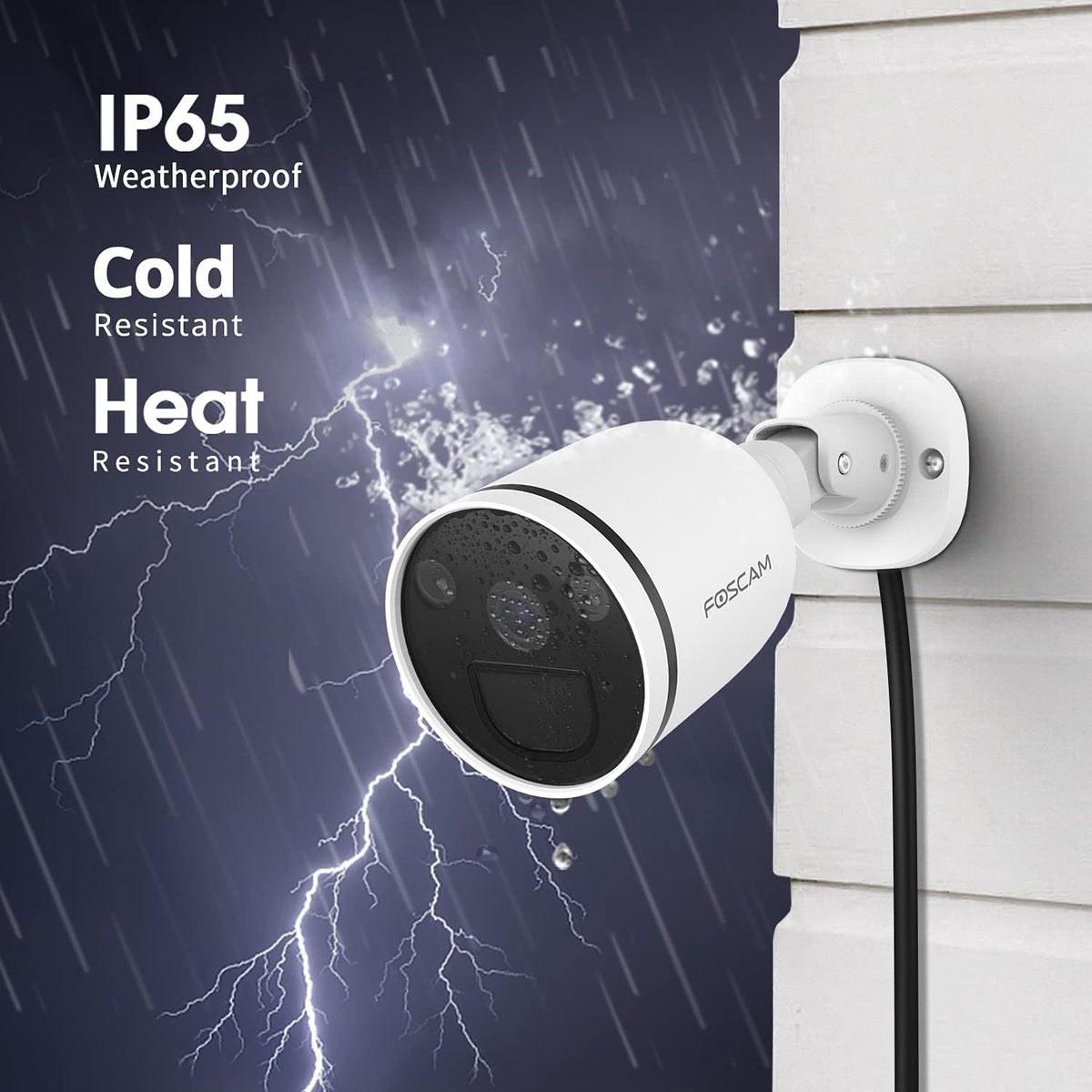 2K/4MP Wifi Security Camera with Color Night Vision D67649