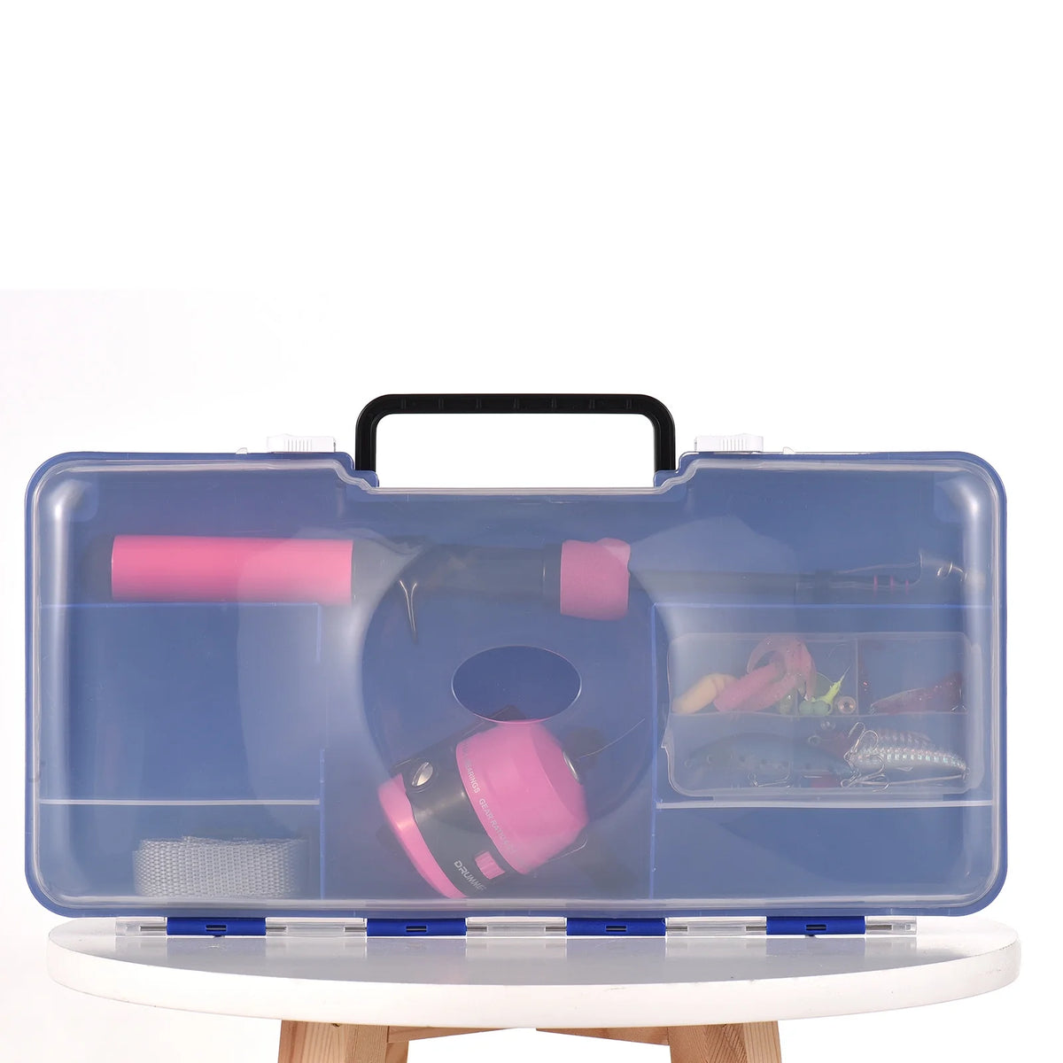 Fishing Pole and Reel Set with Tackle Box E8525