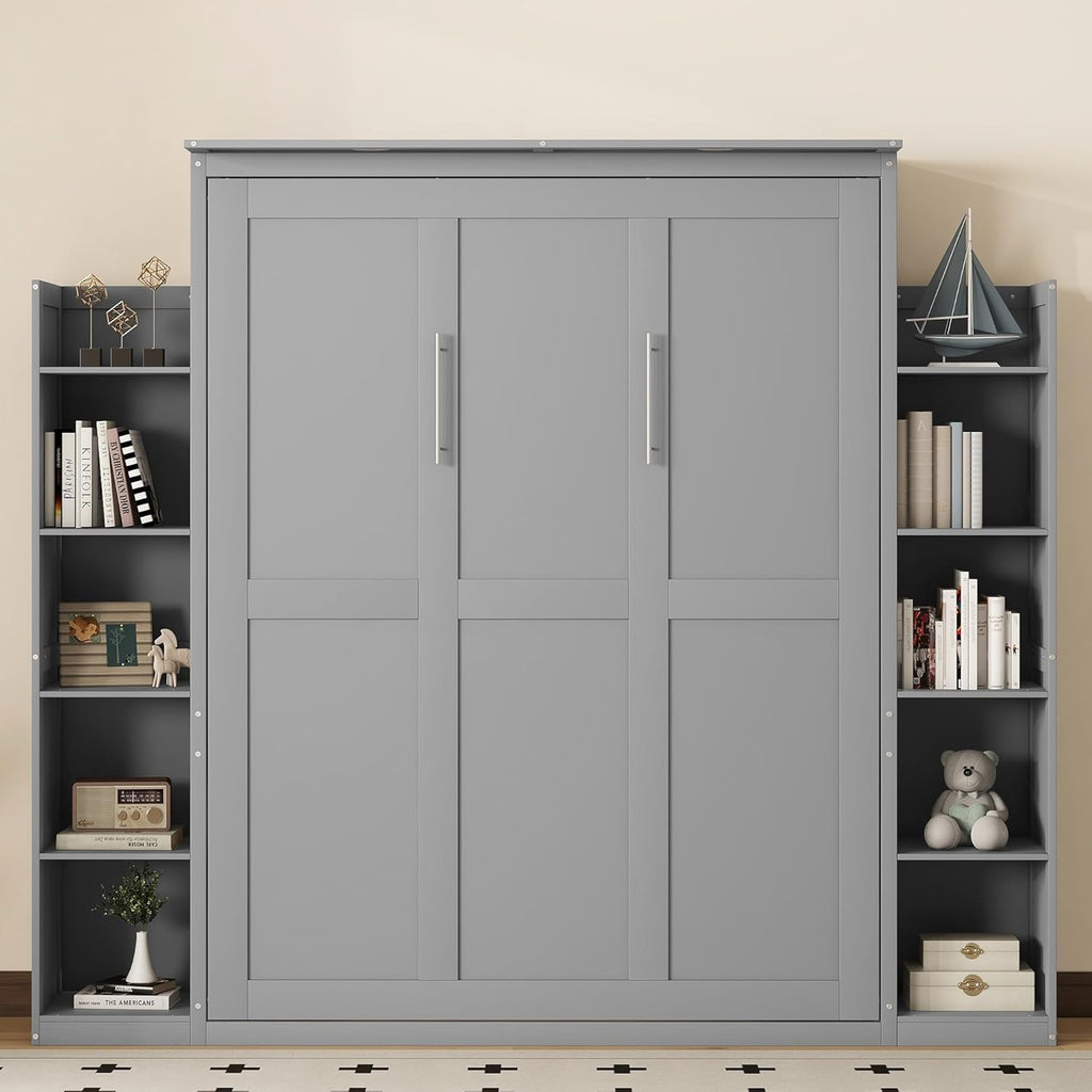 Queen Size Solid Wood Murphy Bed J403
