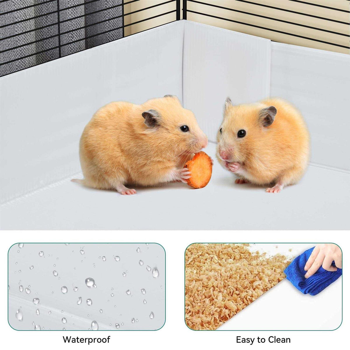 Guinea Pig Cage with Waterproof Plastic Liner G457485