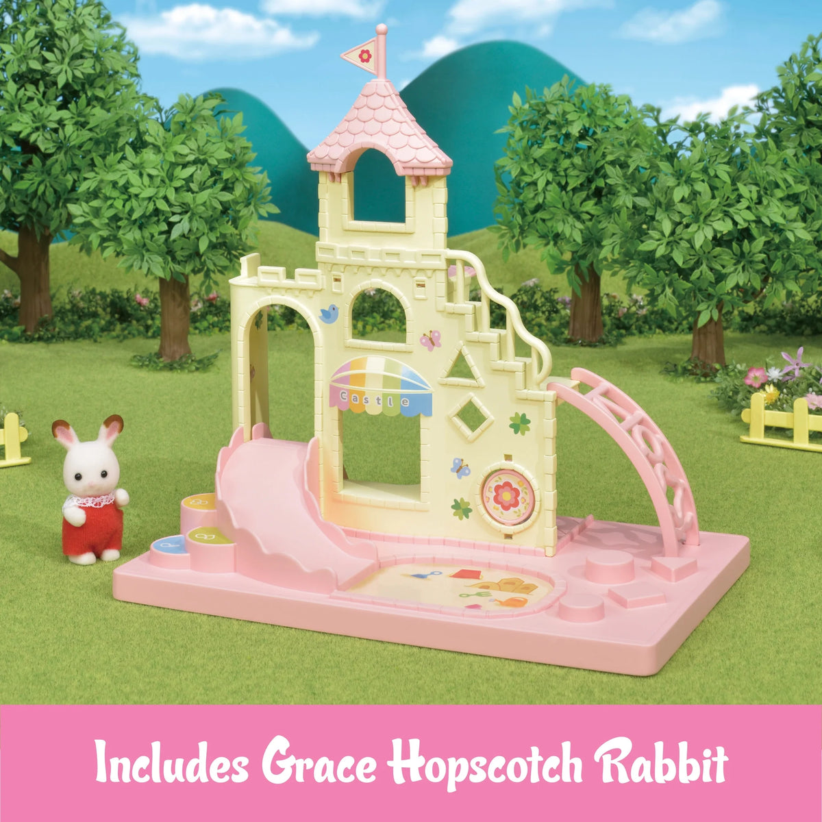 Baby Castle Playground Dollhouse Playset with Figure H92986