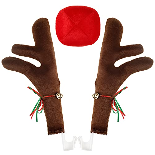 Car Reindeer Antlers & Nose Christmas Costume Decoration Kit (Brown) D7431