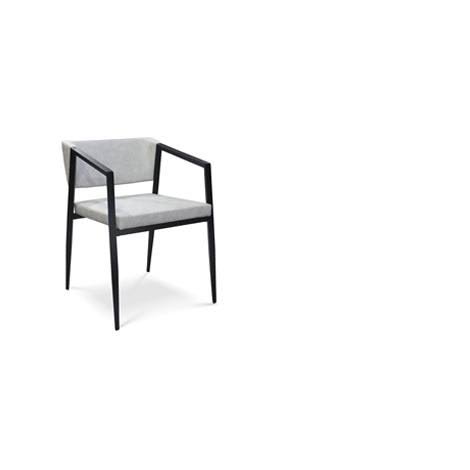 Grey/Black Steel Armchair S404