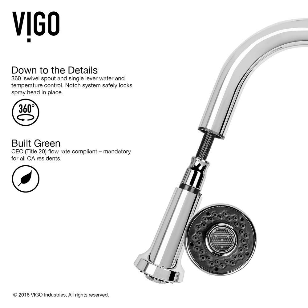 Chrome Pull-Out Spray Kitchen Faucet O45333