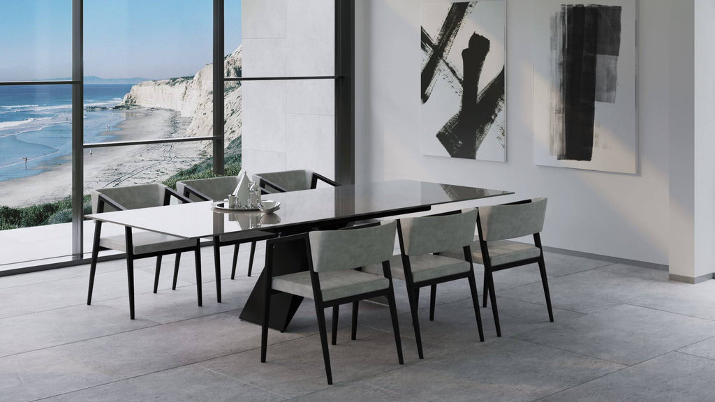 Grey/Black Steel Armchair S404