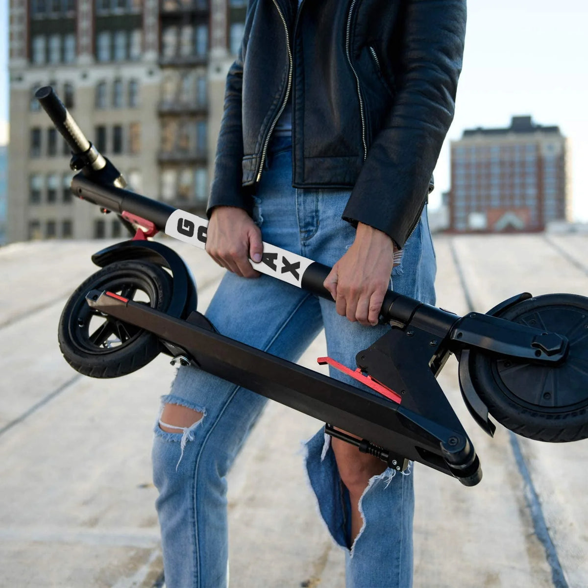 Black 300W 8.5 Tires Foldable Electric Scooter U357465