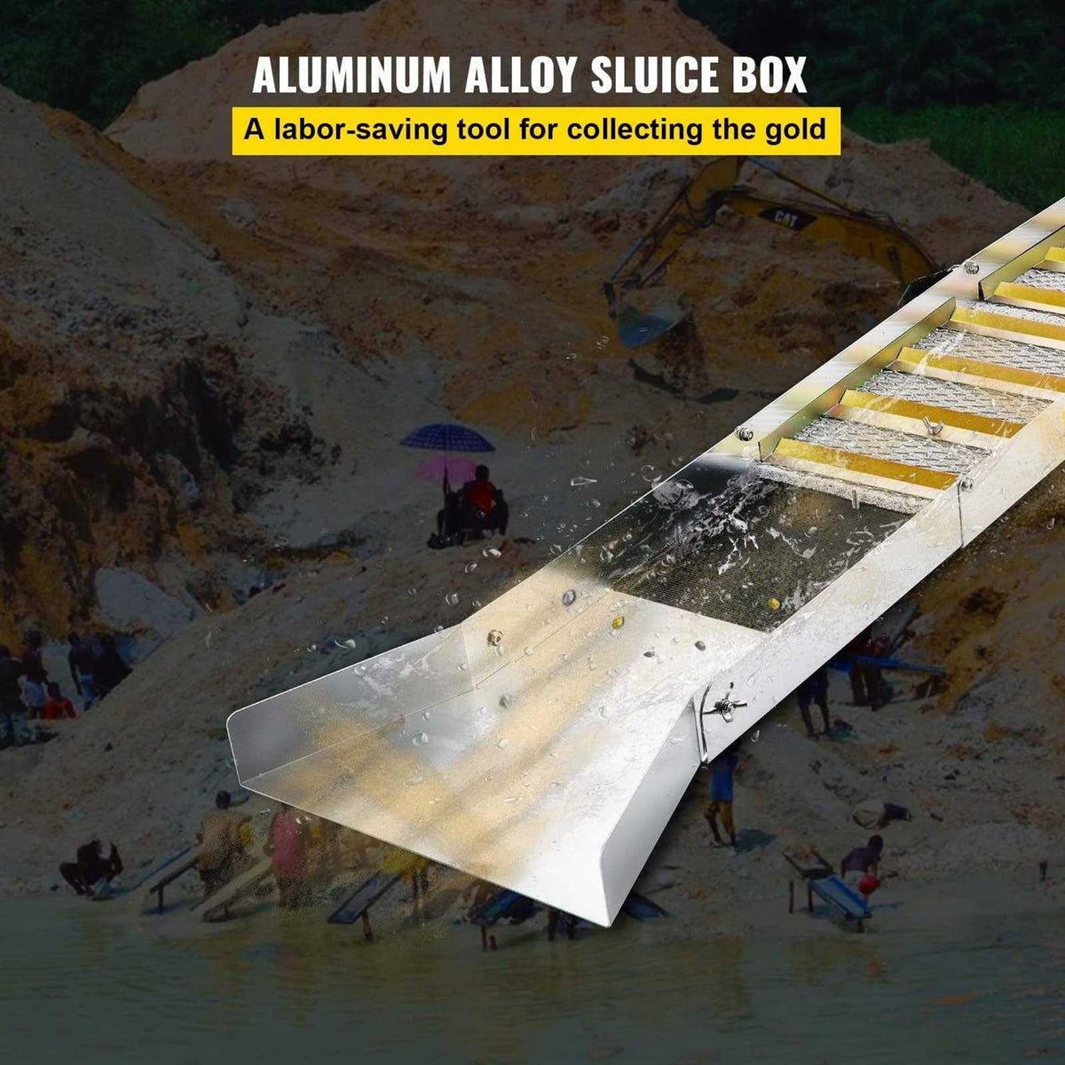 Compact 50 Aluminum Alloy Sluice Box T104