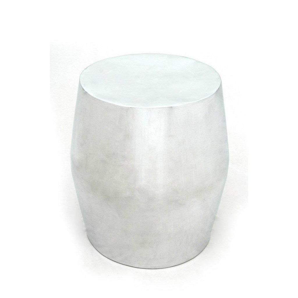Round End Table in Polished Cast Aluminum X189264