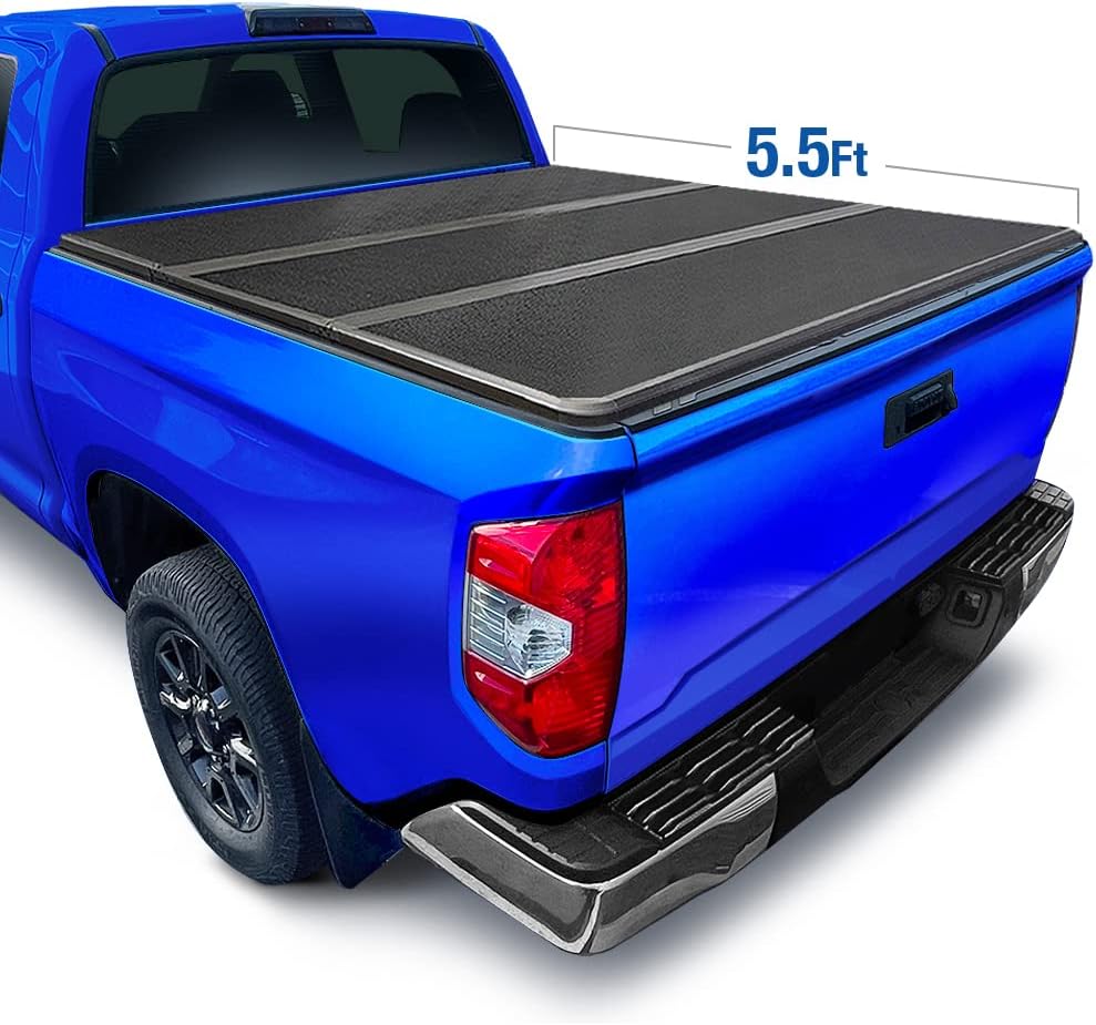 Black Soft Tri-Fold Truck Bed Tonneau Cover K806