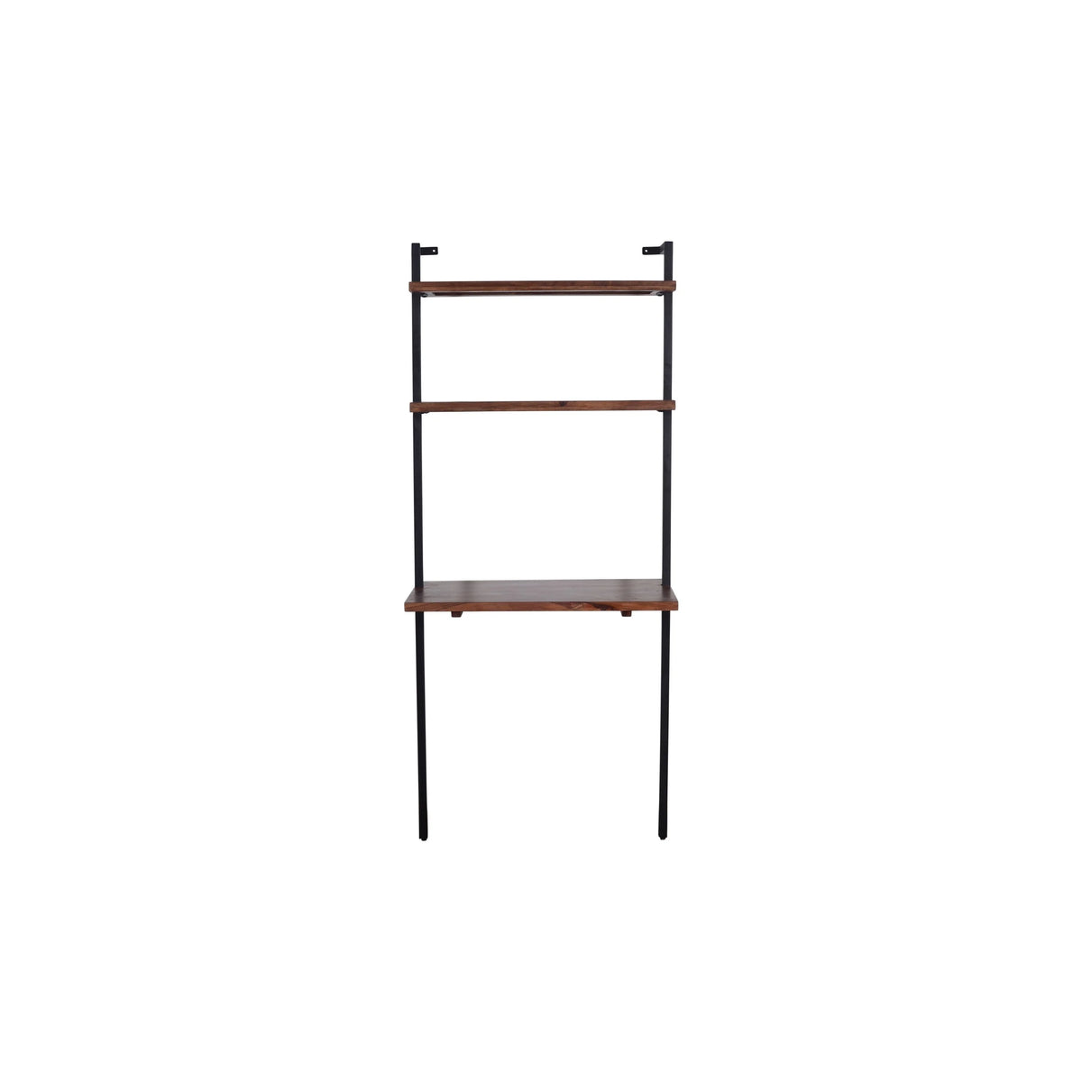 3 Tier Mango Wood Ladder Wall Shelf X549