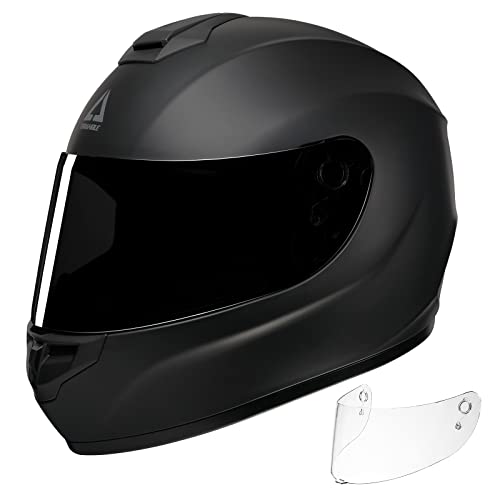 Full Face Motorcycle Helmet with Tinted and Clear Visor R117