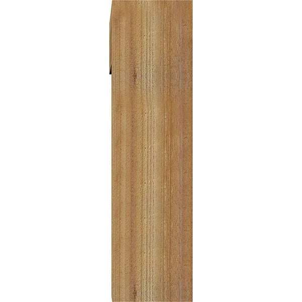 8x22W x 30x22D x 30x22H Rough Sawn Bracket with Offset Brace, Western Red Cedar T5203