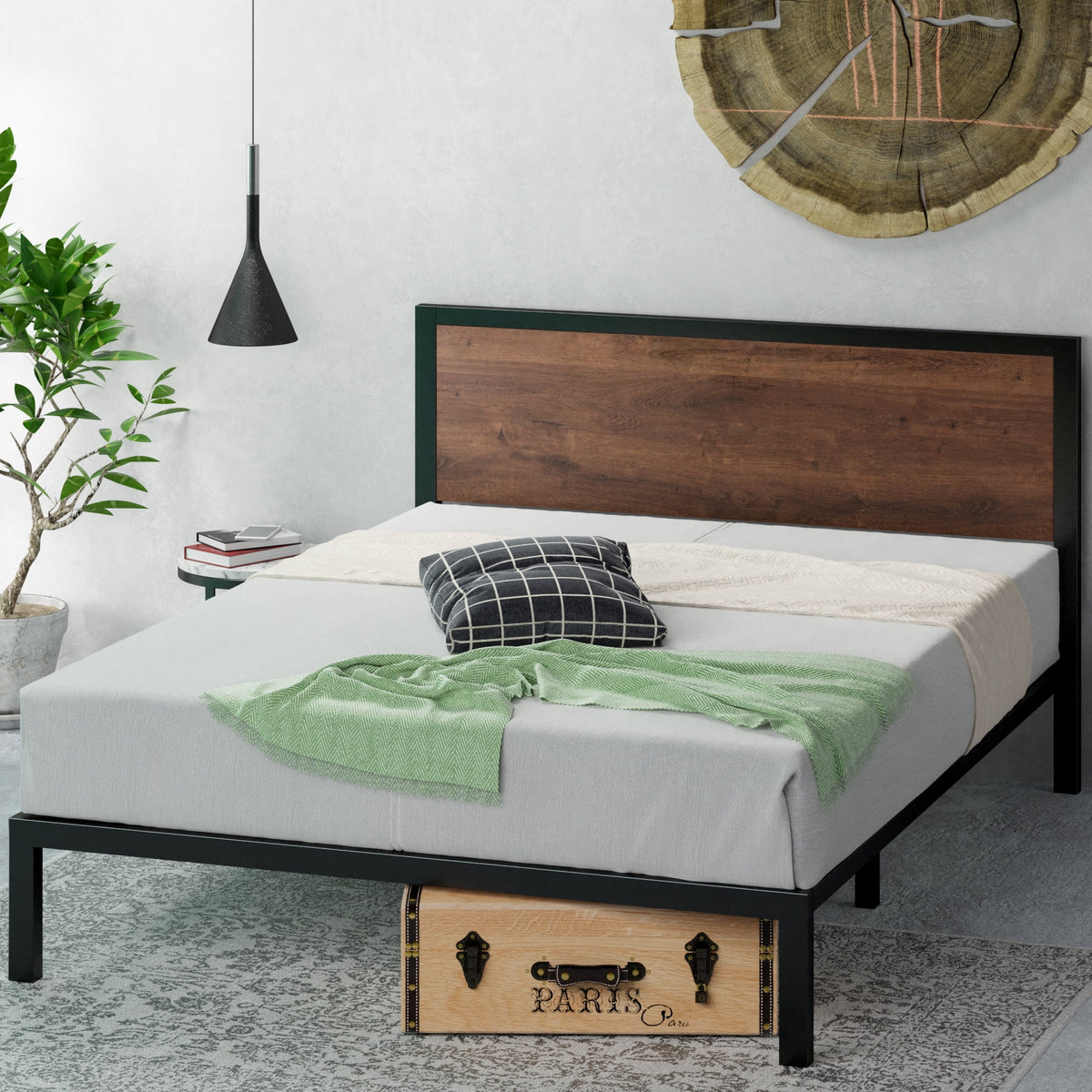 King Metal Platform Bed Frame L569