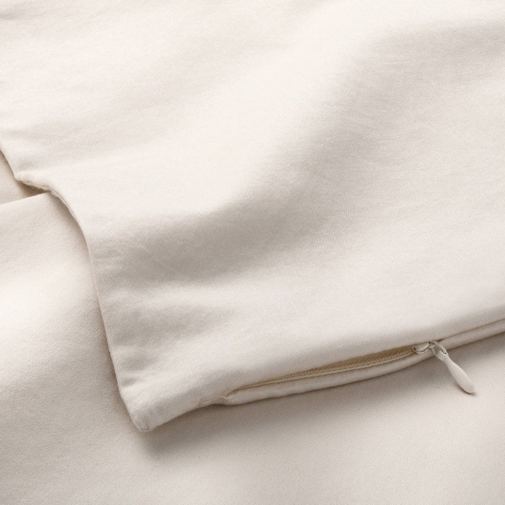 Full/Queen Supima Washed Sateen Duvet & Sham Set Natural B913