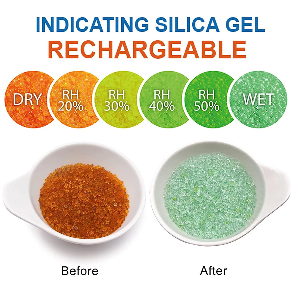 3 Packs 500 Gram Indicating Silica Gel Canister T8922