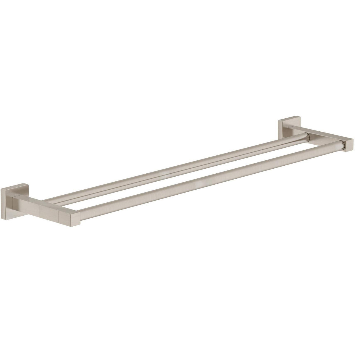18x22 Double Rail Towel Bar - Satin Nickel V280