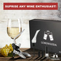 Wine Bottle Opener Kit with Corkscrew, Pourer, Foil Cutter, Stopper U667284