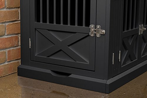 White Triple Door Medium Dog Crate L47591
