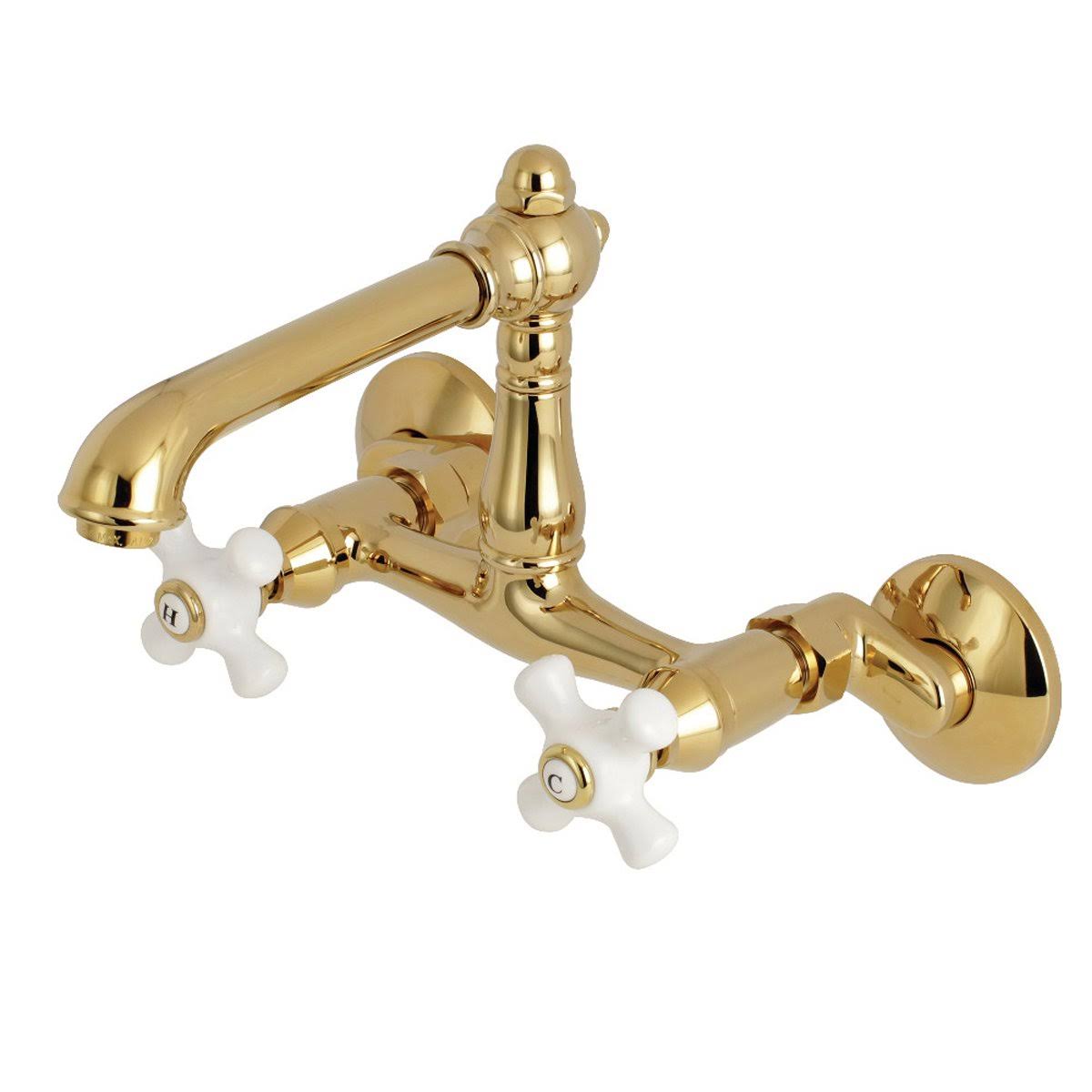 Oil Rubbed Bronze Wall Mount Kitchen Faucet Z614