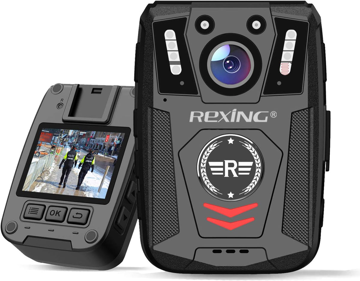 Body Worn Camera with 2” Display 1080p Full HD, 64G Memory, Infrared Night Vision, 3000 mAh Battery, Waterproof U640274