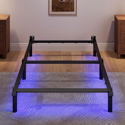 Black 7 Inch Metal Steel Bed Frame S87157
