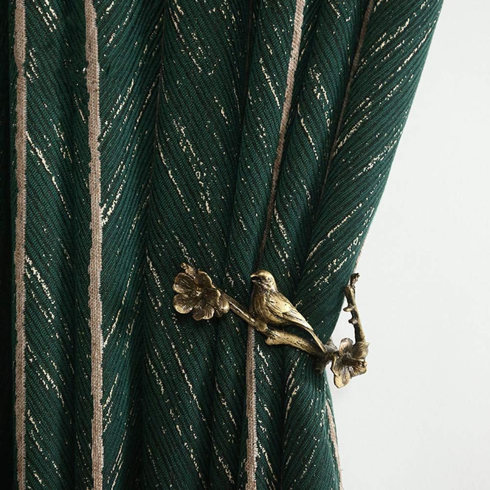 Green Fish Bone Curtains Room Darkening (Green, 54x96) O521833