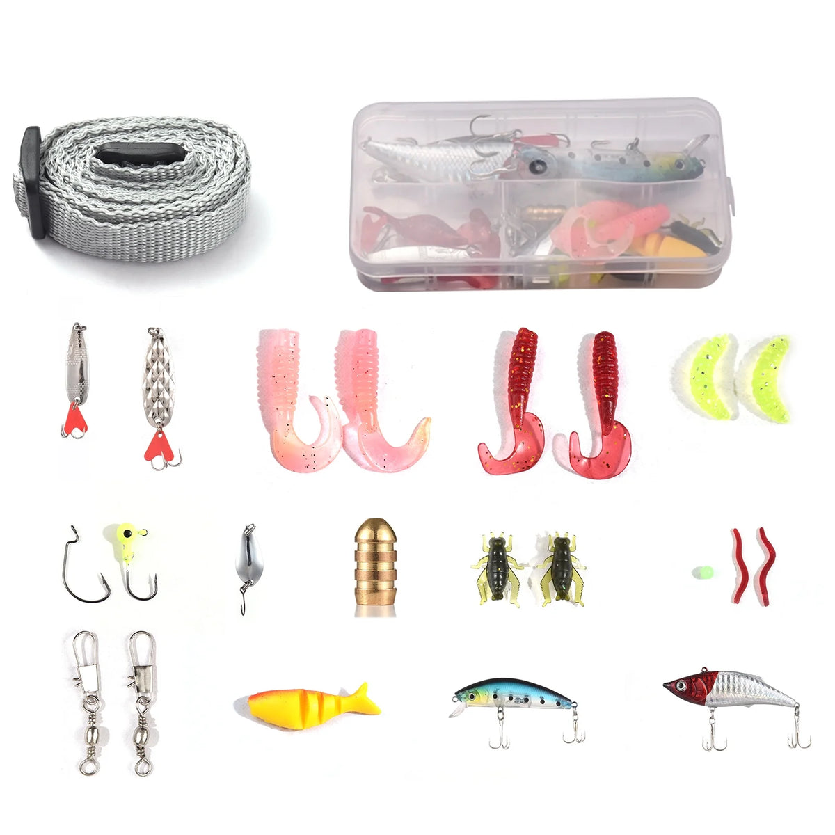 Fishing Pole and Reel Set with Tackle Box E8525