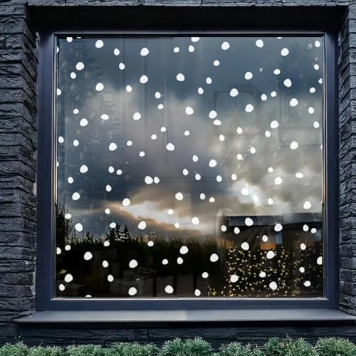 120pcs Snowflake Window Film Sticker No Glue Reusable Static Cling W358