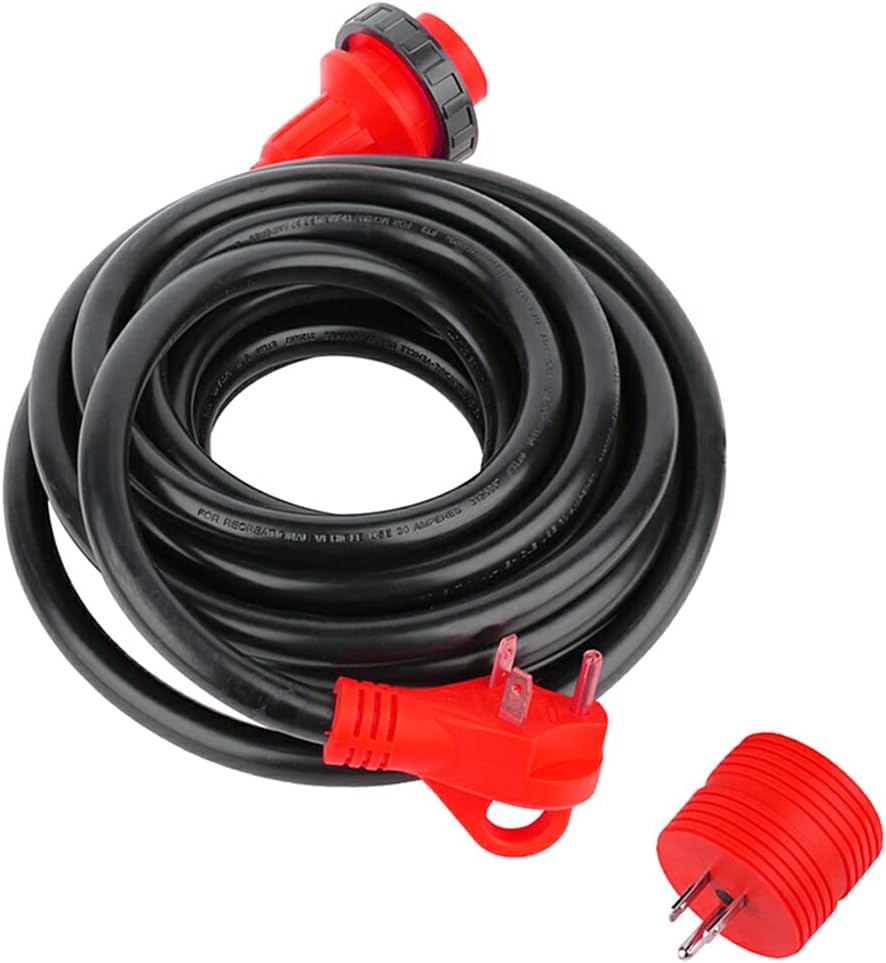 25FT 30AMP RV Extension Cord, 10/3 Gauge, Pack of 2 A698