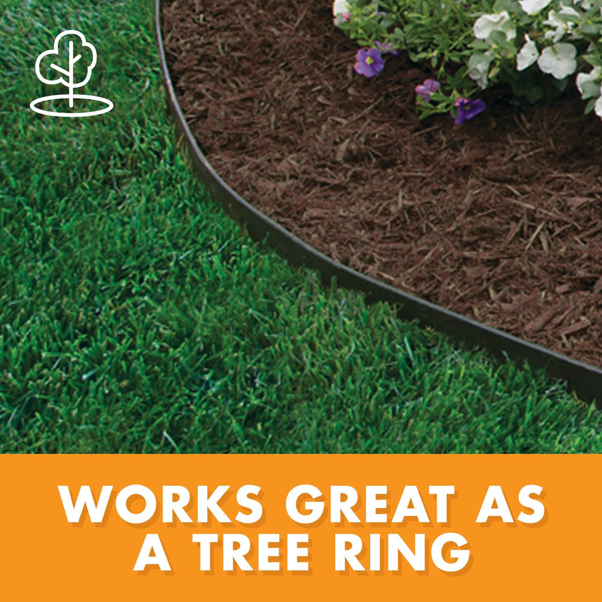 Plastic No-Dig Landscape Edging Kit, 100-Feet O762379