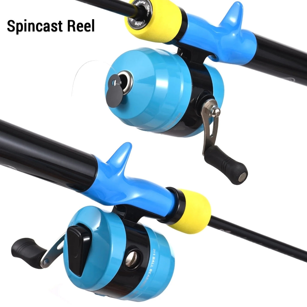 Fishing Pole and Reel Set with Tackle Box E8525