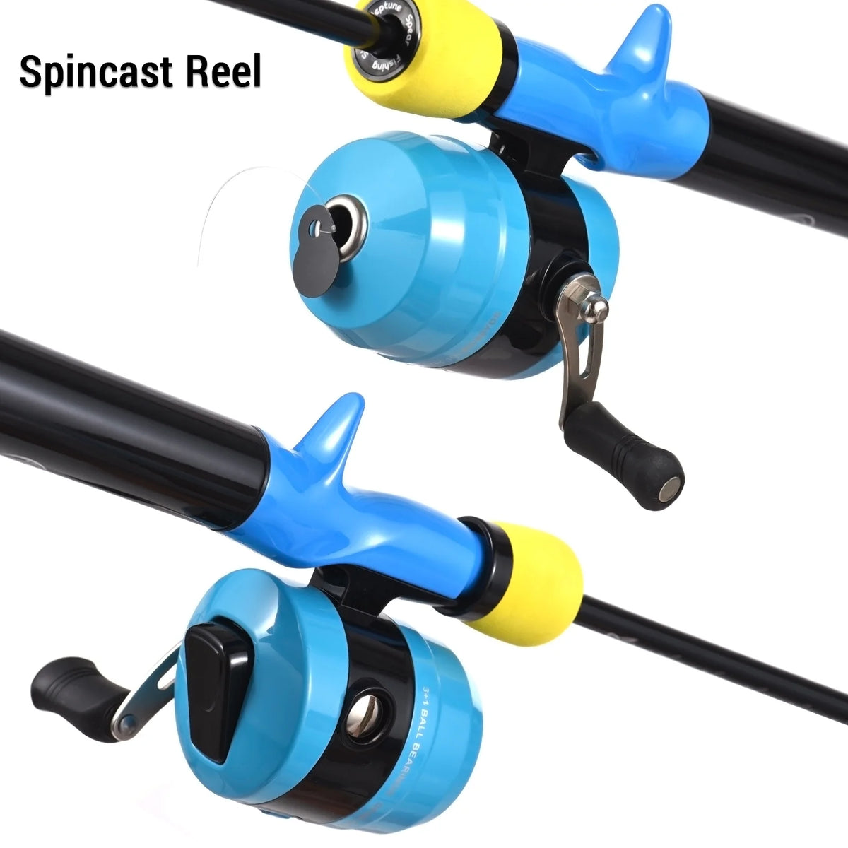 Fishing Pole and Reel Set with Tackle Box E8525