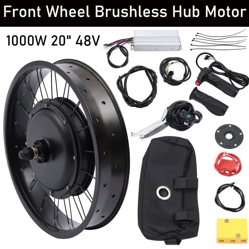 48V 1000W E-Bike Motor Conversion Kit Fat Tire Front Wheel N10399