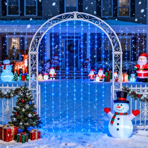 300 LED Warm White Christmas Curtain Lights I243337