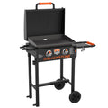 2-Burner 22 Cart Griddle with Folding Legs D960