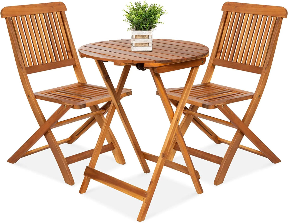 3-Piece Acacia Wood Bistro Set F3557