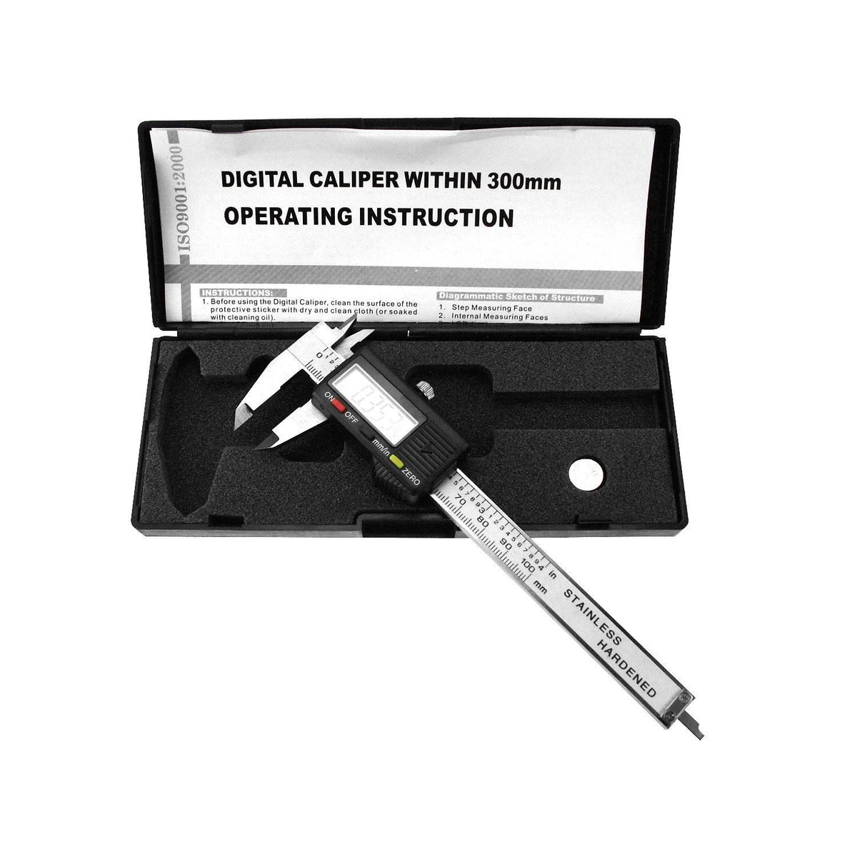 100mm Metal 4-Way Digital Caliper Y7040