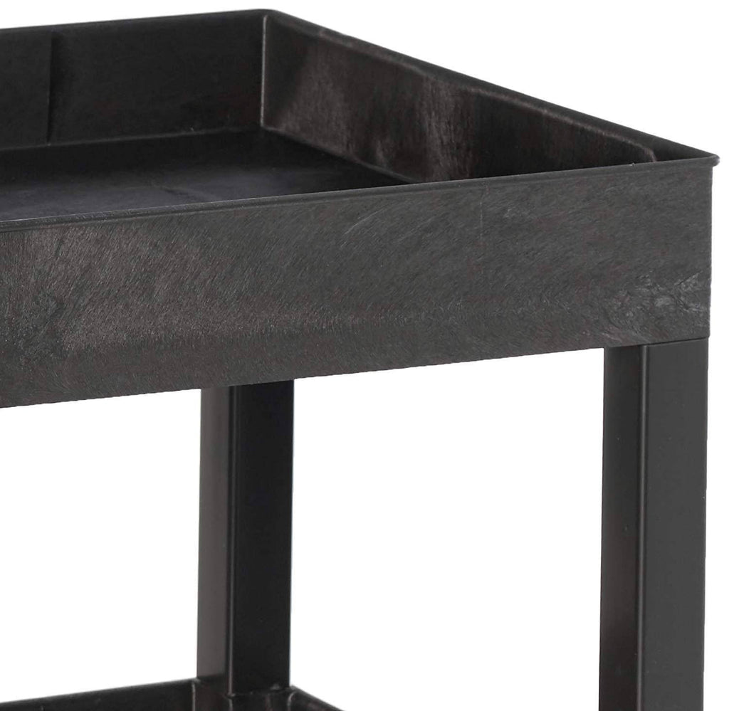 Black 3 Shelves Tub Cart F535