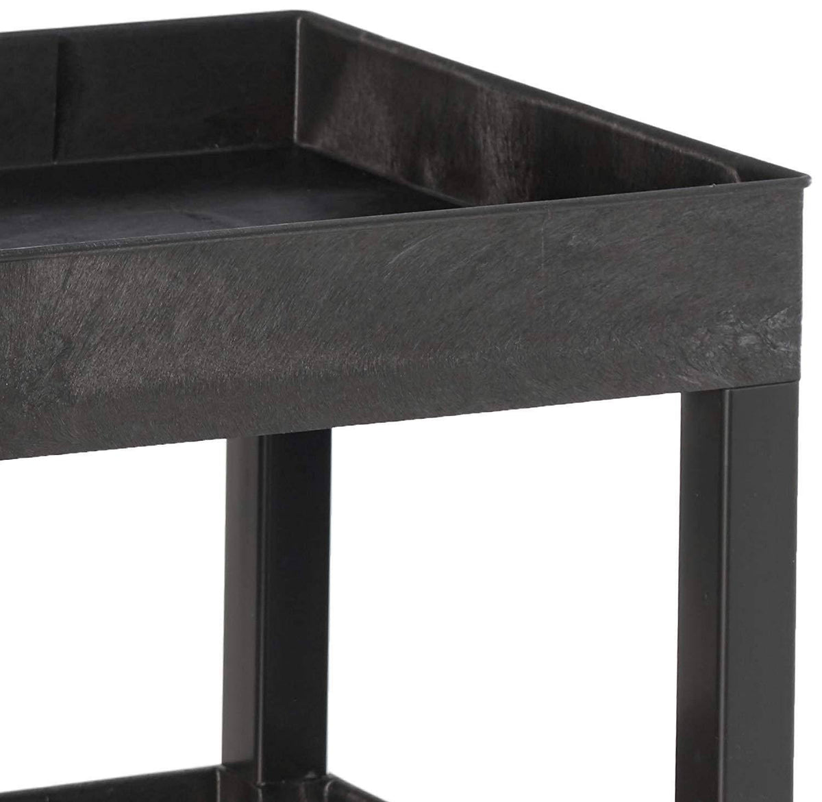 Black 3 Shelves Tub Cart F535