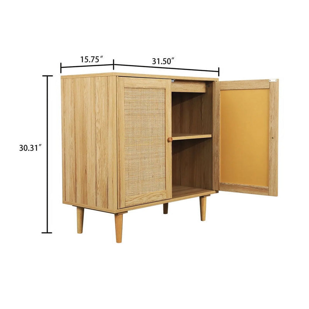 Rattan Storage Cabinet with Doors G30465