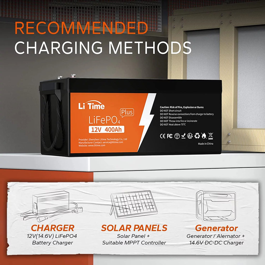 12V 400Ah Lithium Battery with 250A BMS H3102