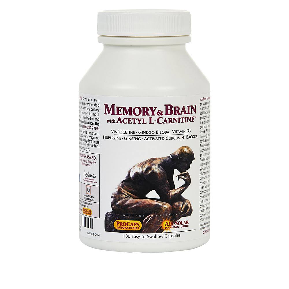 Memory & Brain Acetyl-L-Carnitine 180 W7645