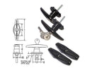 Pair Set Truck Cap Locking T-Handles with Dust Covers Z256396