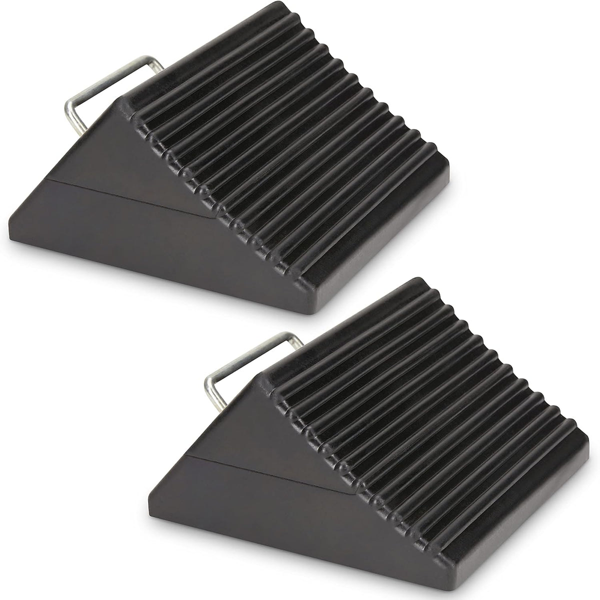 Set of 4 Heavy Duty Nylon Rubber Wheel Chocks B3293