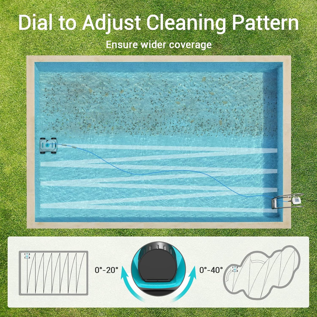 Robotic Pool Cleaner for Above Ground Pools up to 33 Feet Z4348