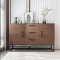White Sideboard Storage Cabinet with Shelves and 2 Doors W94448