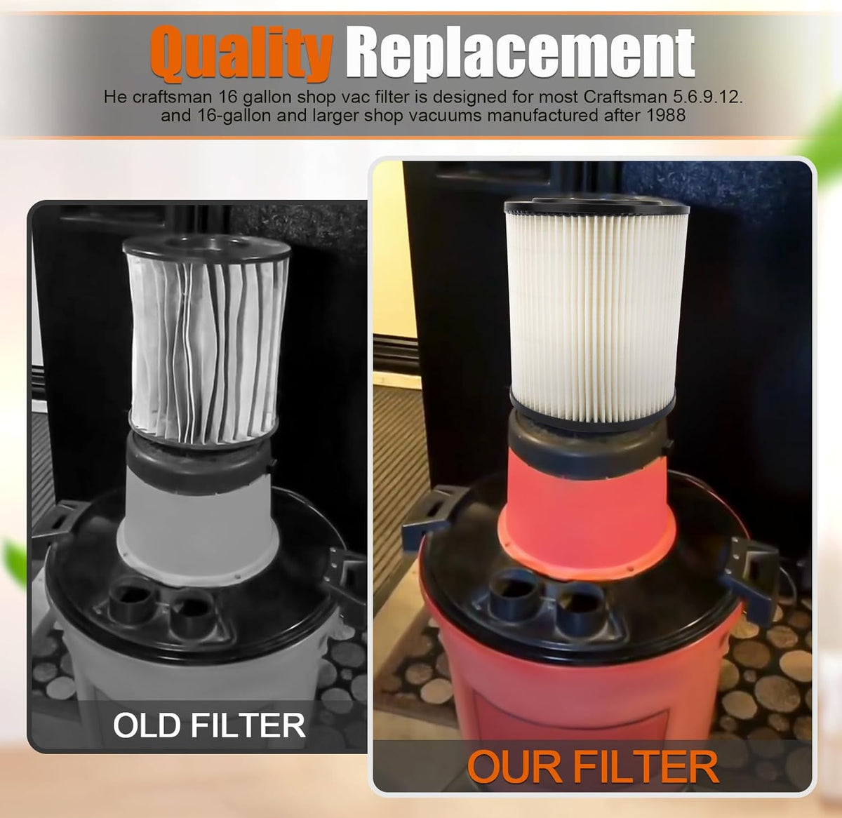 Filter for 16 Gallon Shop Vac I103388