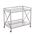 Polished Silver Bar Cart J602