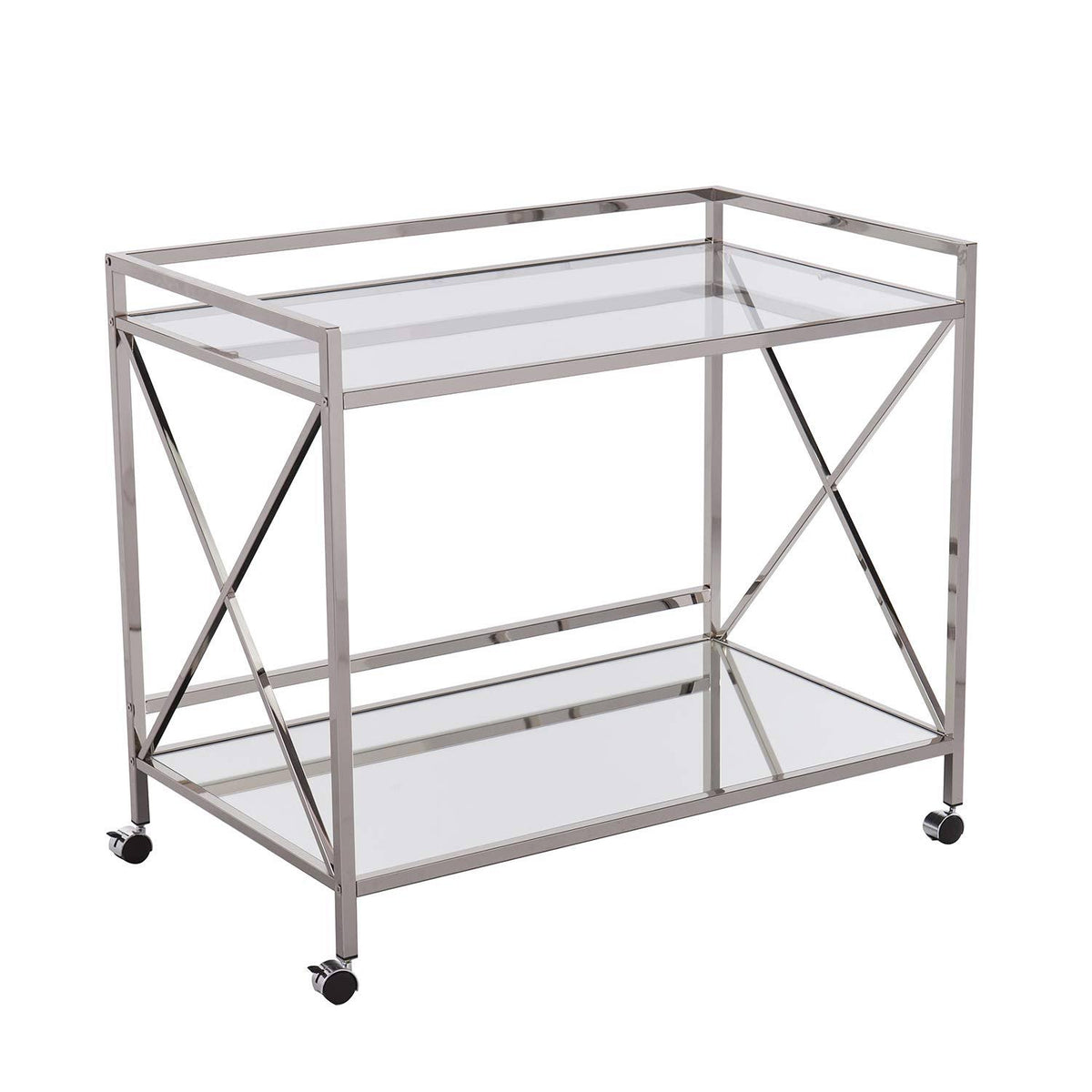 Polished Silver Bar Cart J602