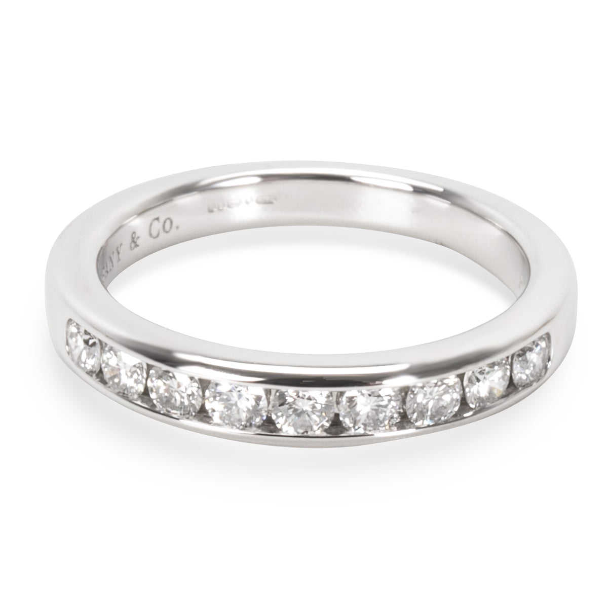 Platinum 9 Diamond Wedding Band 1/3 Ctw Pre-Owned S484